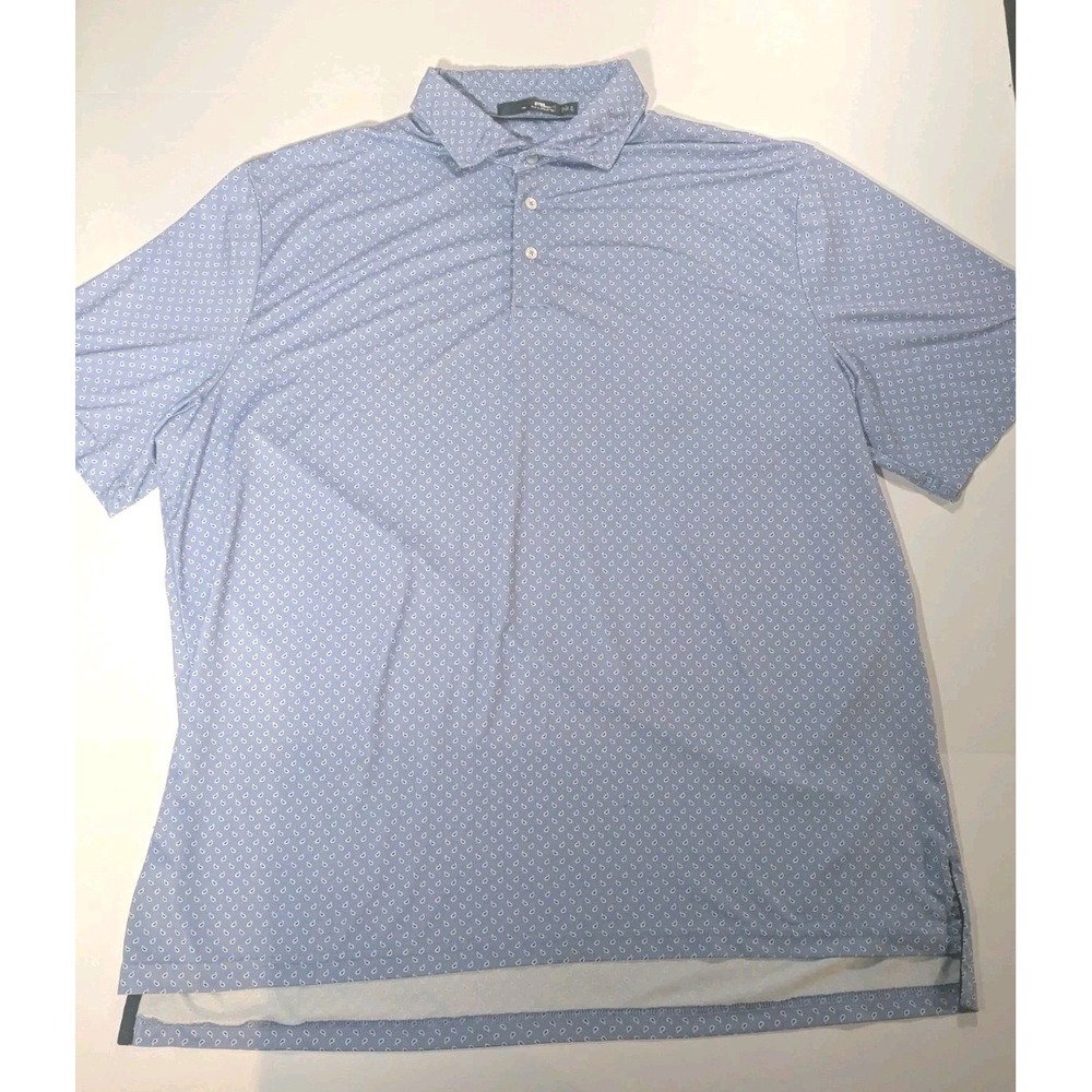 RLX Ralph Lauren Polo Shirt Mens Extra Large All Over Print Paisley Golf‎